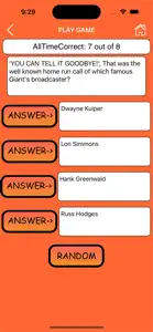 Trivia Game for SF Giants fans screenshot #4 for iPhone