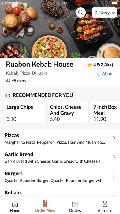 Ruabon Kebab House Screenshot