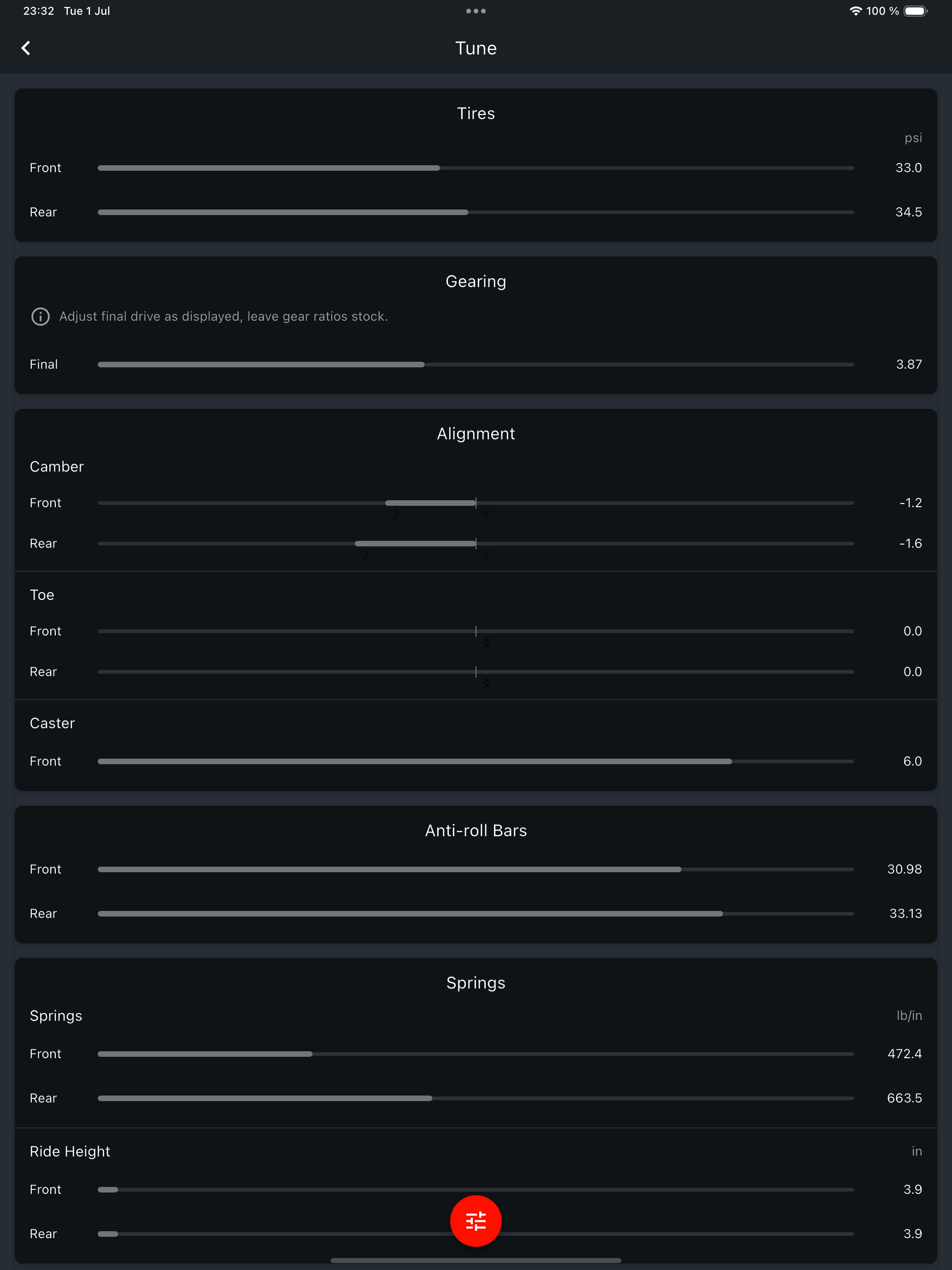 QuickTune - Forza Tuning App