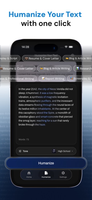Humanize AI: Undetectable AI Screenshot 1 of 4