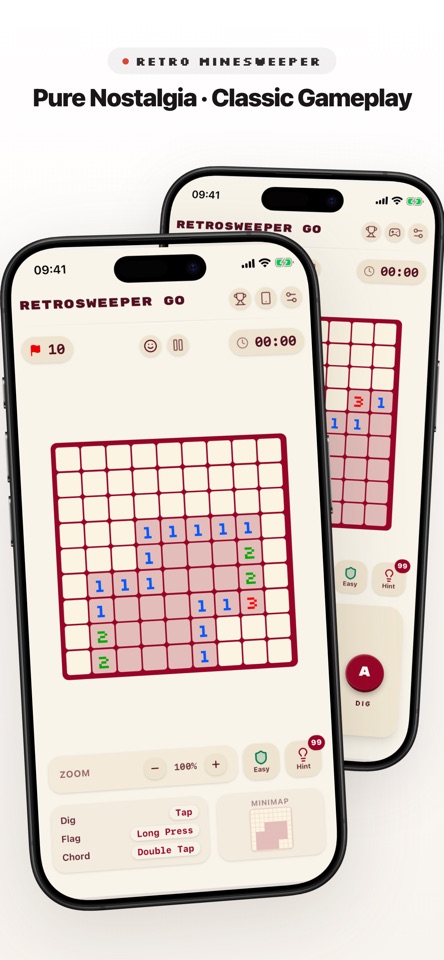 RetroSweeper Go - Minesweeper screenshot 1