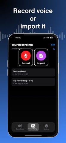 WESounder - Voice Changer & DJ iPhone screenshot