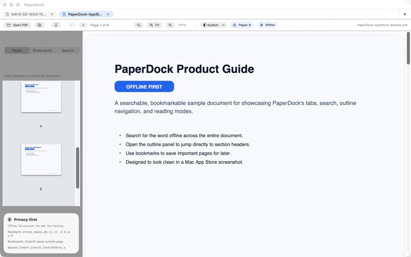 PaperDock iPhone screenshot