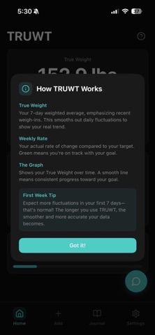 TRUWT: Weight Tracker Screenshot 4 of 4