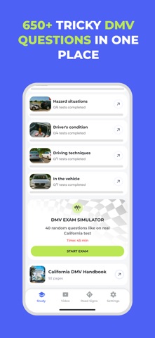 DMV 美国驾照笔试 中文题库2026 screenshot