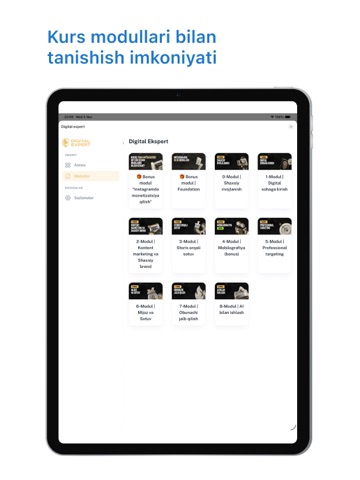 Menta Student iPad screenshot
