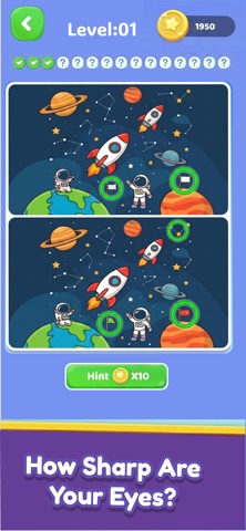 Spot the Difference Fun Puzzle iPhone screenshot