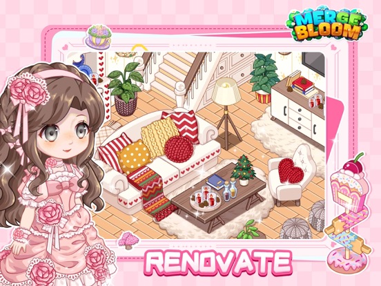 Merge Bloom - Garden games iPad screenshot 1 - Games app