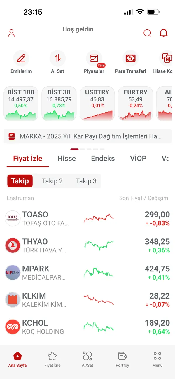 Screenshot #1 pour Oyak Trader
