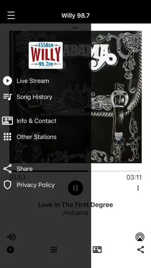 Willy 98.7 & 1550 screenshot 2