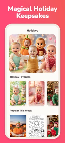 Kiddify AI: Magic Baby Photos iPhone screenshot