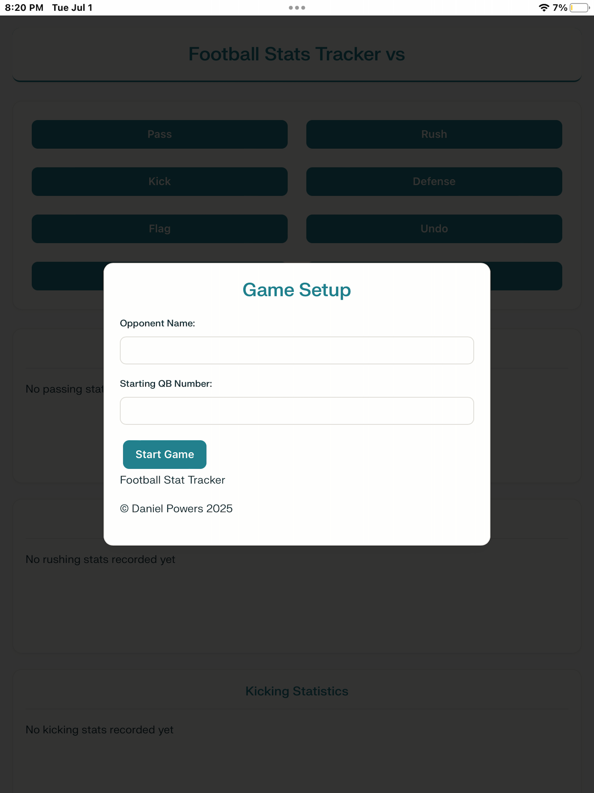 Football Stat Tracker Pro screenshot 10