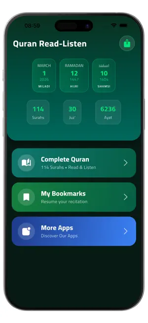 Quran MP3: Read & Listen screenshot 2