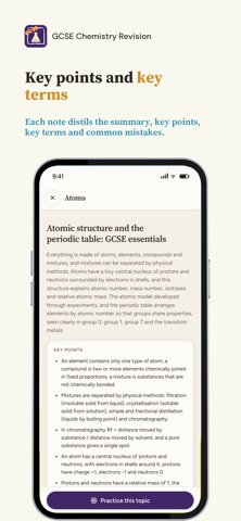 GCSE Chemistry Exam Revision iPhone screenshot