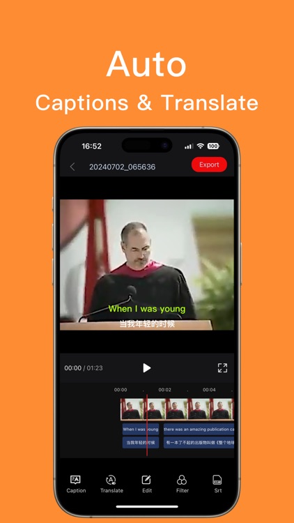 Teleprompter:Video captions