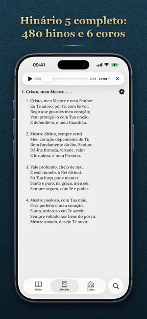 Bíblia e Hinário 5 CCB iPhone screenshot 1