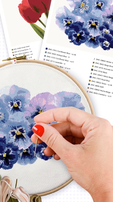 Cross Stitch Embroidery Art Screenshot