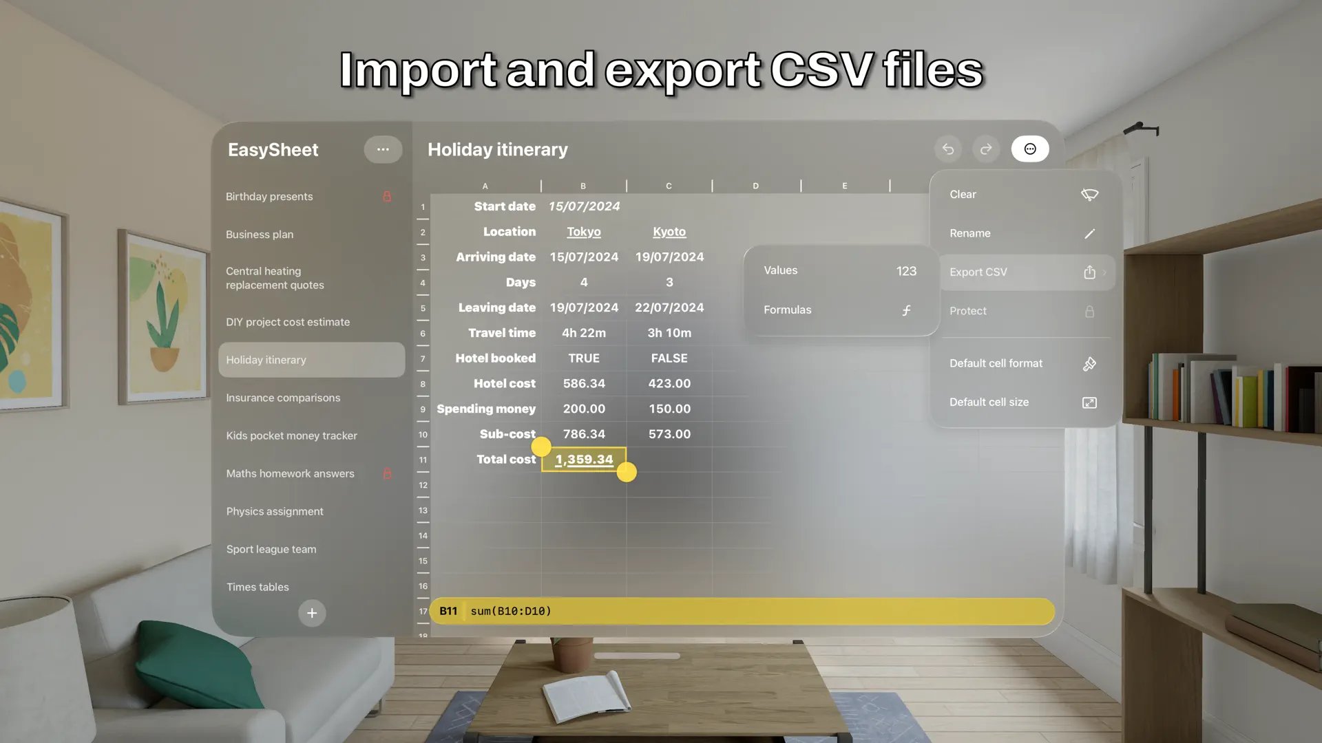 Easy Sheet screenshot 7
