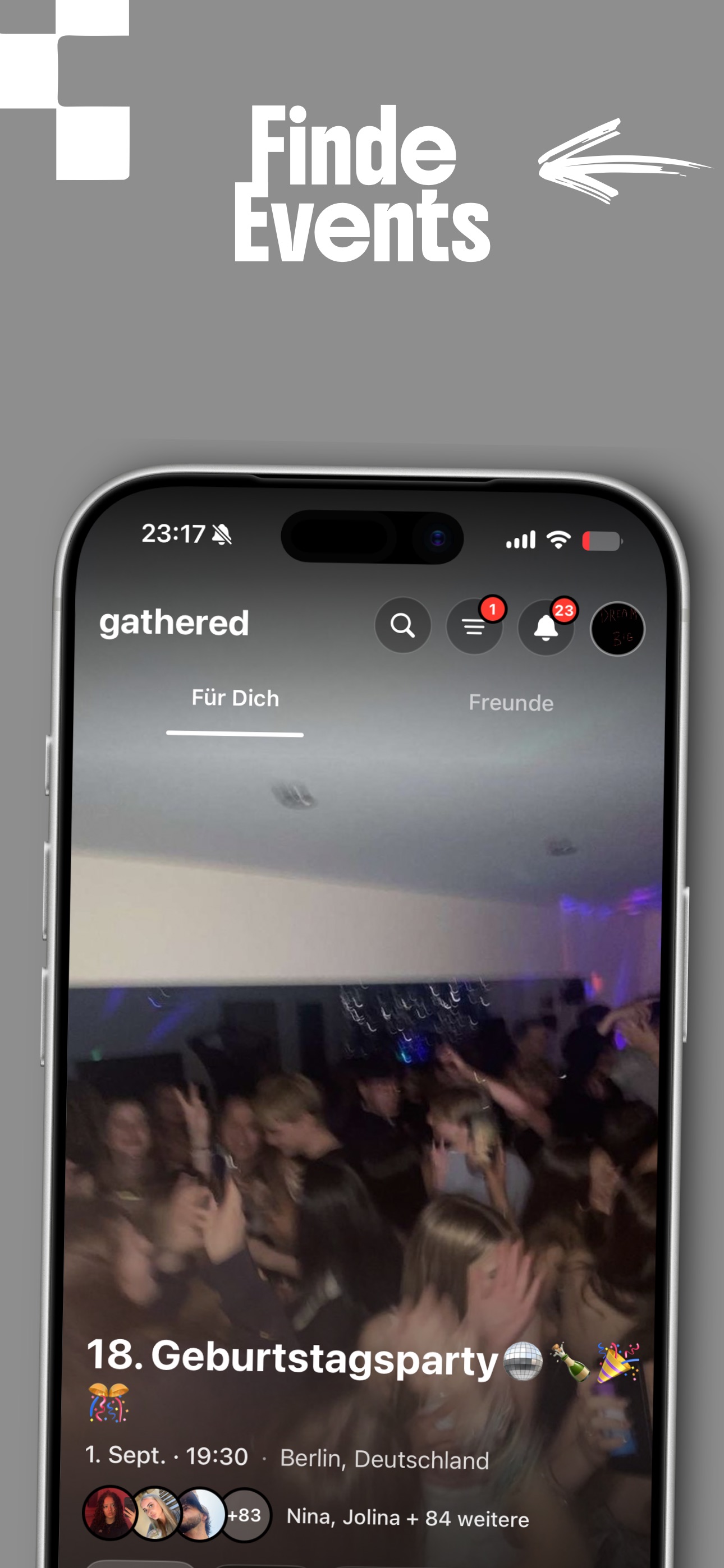 Screenshot 2 of Gathered: Events & Freunde