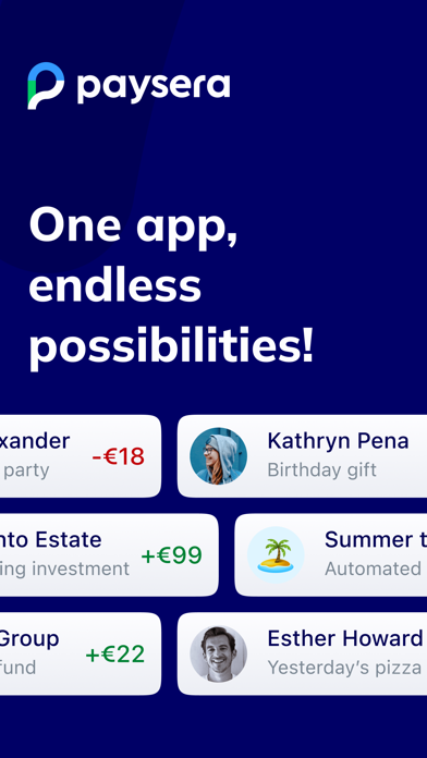 Screenshot #1 pour Paysera Super App