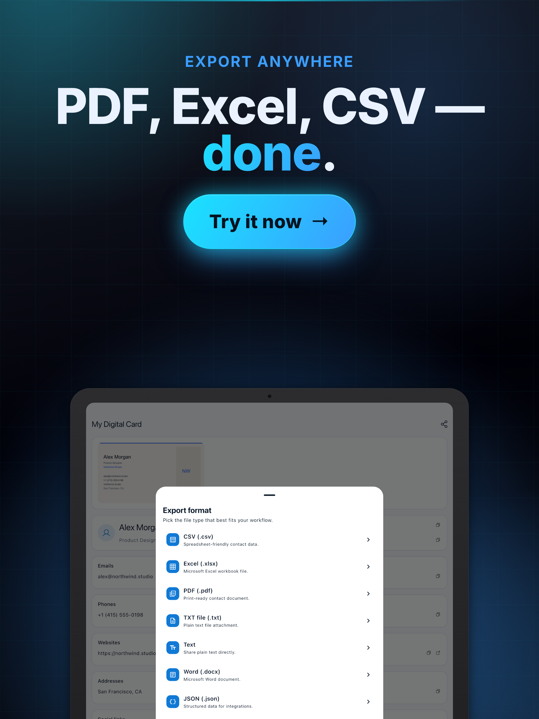 Business Card - Scanner Reader screenshot 11