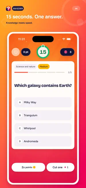 Quizzer: Live Trivia Game screenshot 1