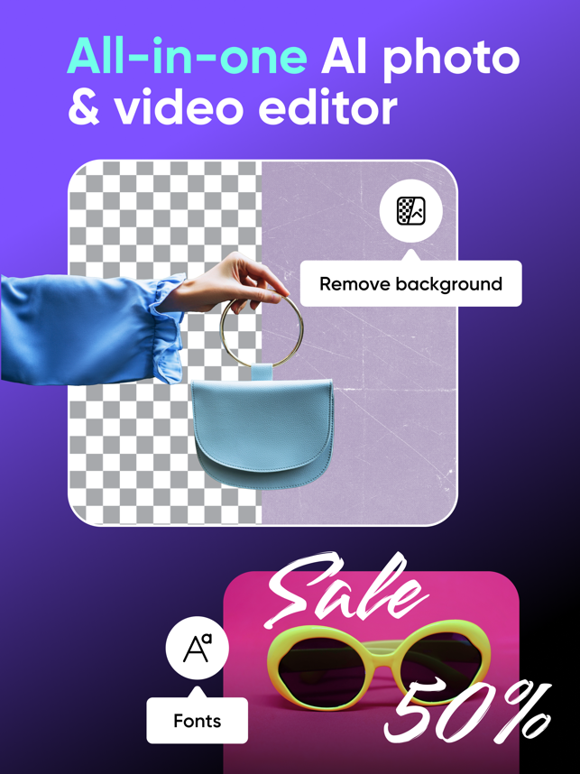 ‎Picsart AI Photo Video Editor תמונות מסך