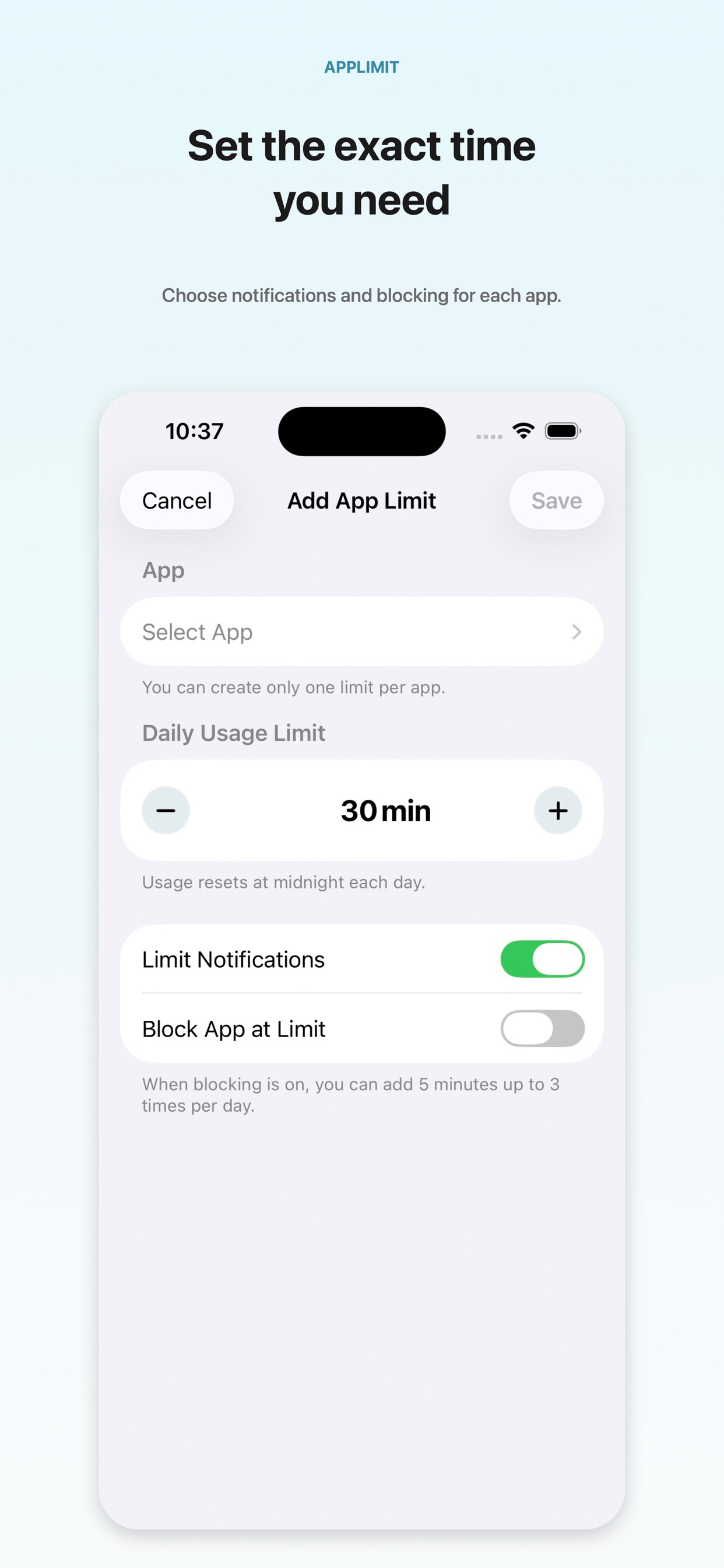 Screenshot 3 of App-limit