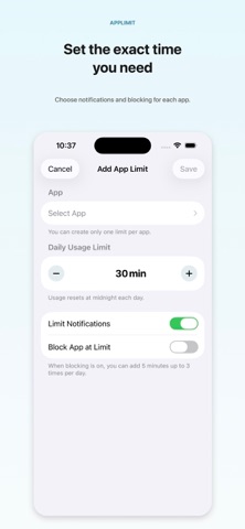 App-limit screenshot 3
