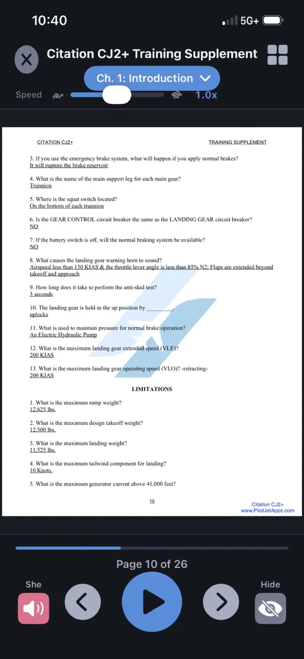 Screenshot #1 pour iCITATION Type Rating Prep