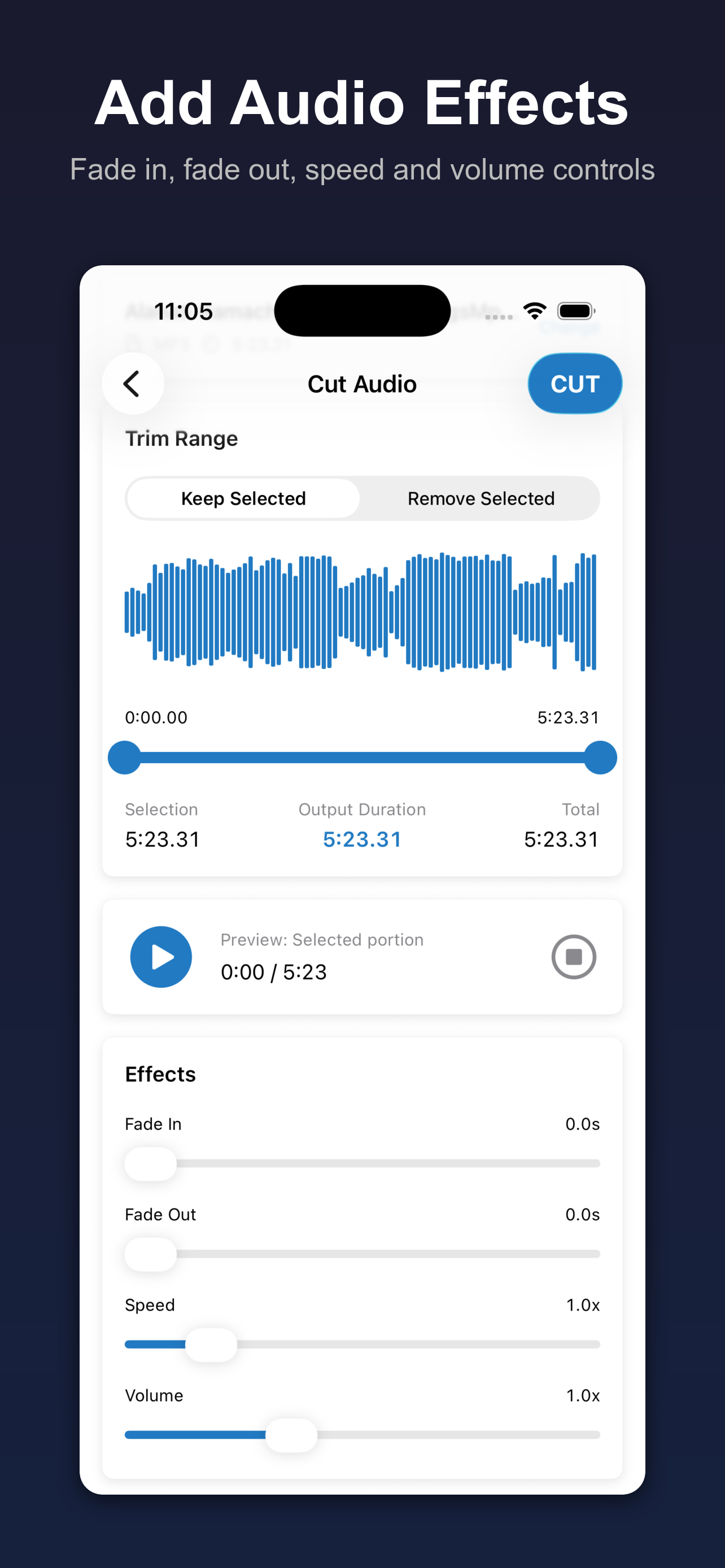 Audio Cutter and Merger