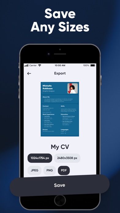 Resume Maker & CV Builder Pro Screenshot