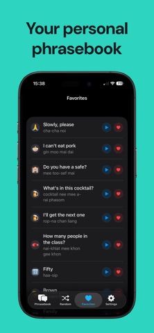 Thai Phrasebook — Speak Now iPhone screenshot