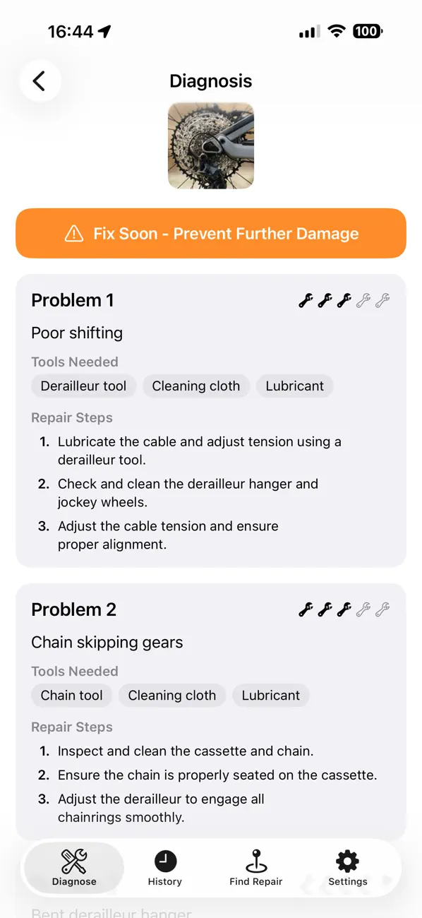 Screenshot #1 pour BikeFixer