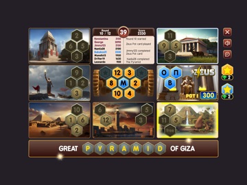 Seven Wonders Bingo Game iPad screenshot