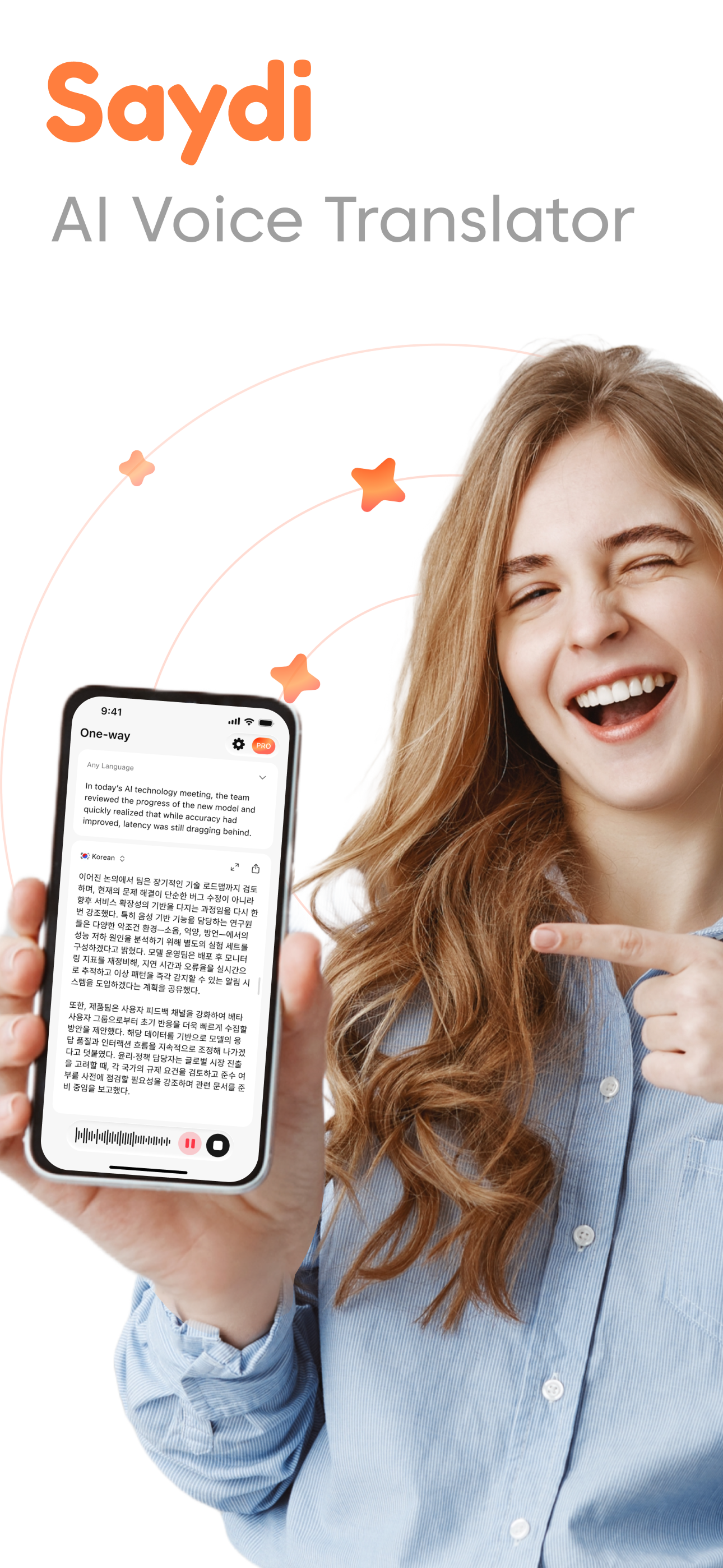 Saydi: AI Voice Translator