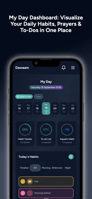 Dawaam: Islamic Habit Tracker screenshot 2