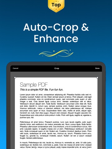 PDF Scanner - Scany iPad screenshot