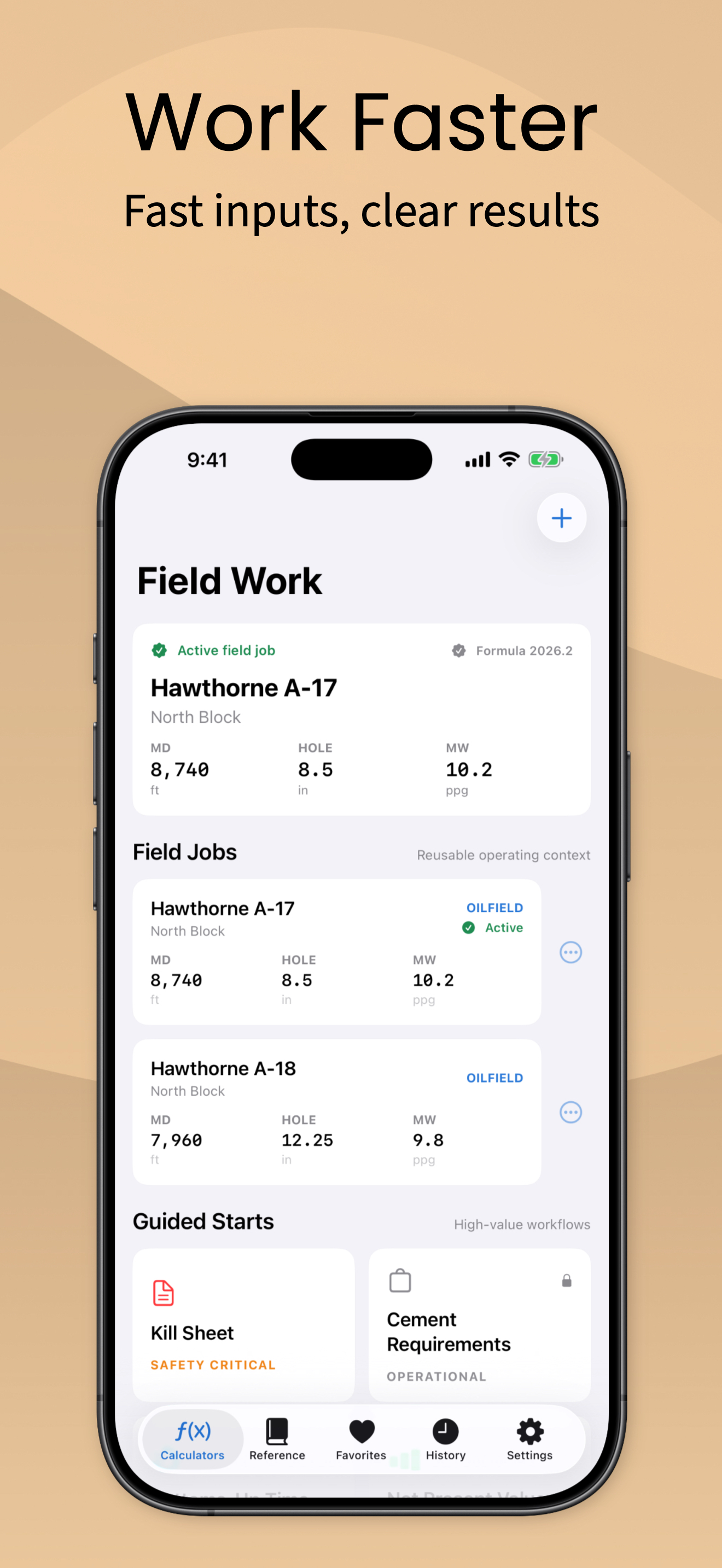 WellCalc screenshot 2