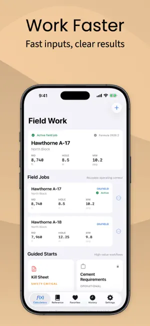 WellCalc screenshot 2