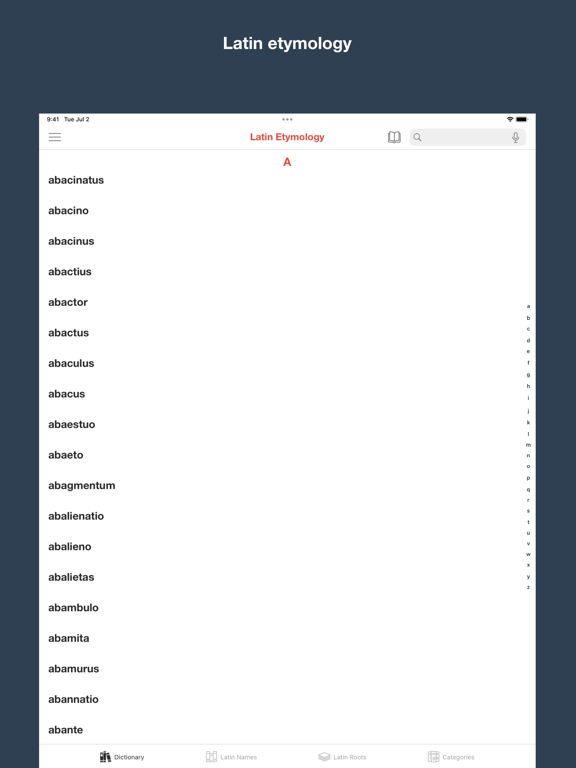 Screenshot #4 pour Latin Etymology Dictionary