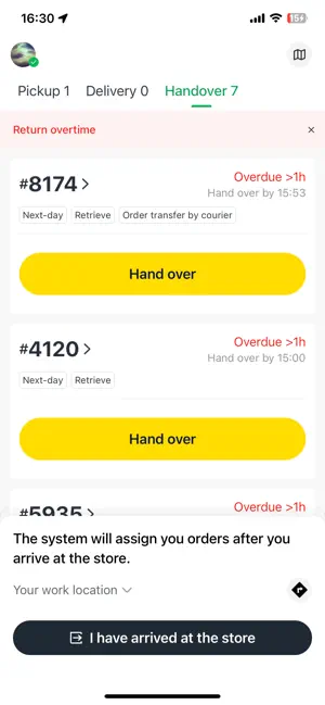 Keemart Courier iPhone screenshot 2