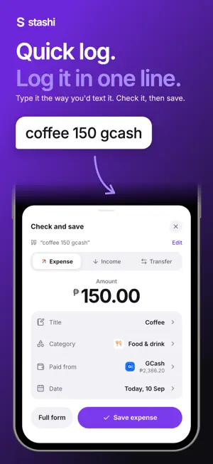 Stashi Money Tracker screenshot 1