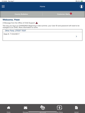 Ohio Child Support iPad screenshot