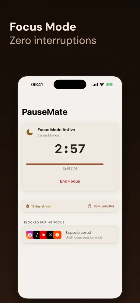 PauseMate 暂停伴侣应用截图