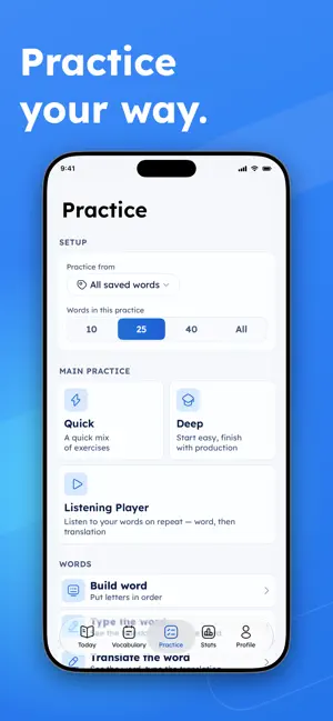 UnLethe: Vocabulary Trainer screenshot 4