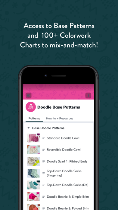 Doodles by Pacific Knit Co. iPhone screenshot 1 - Education app