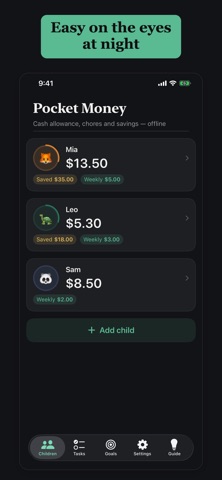 Pocket Money: Allowance Log Screenshot 5 of 5