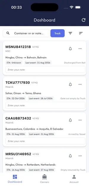 FindTEU - Container Tracking screenshot 2