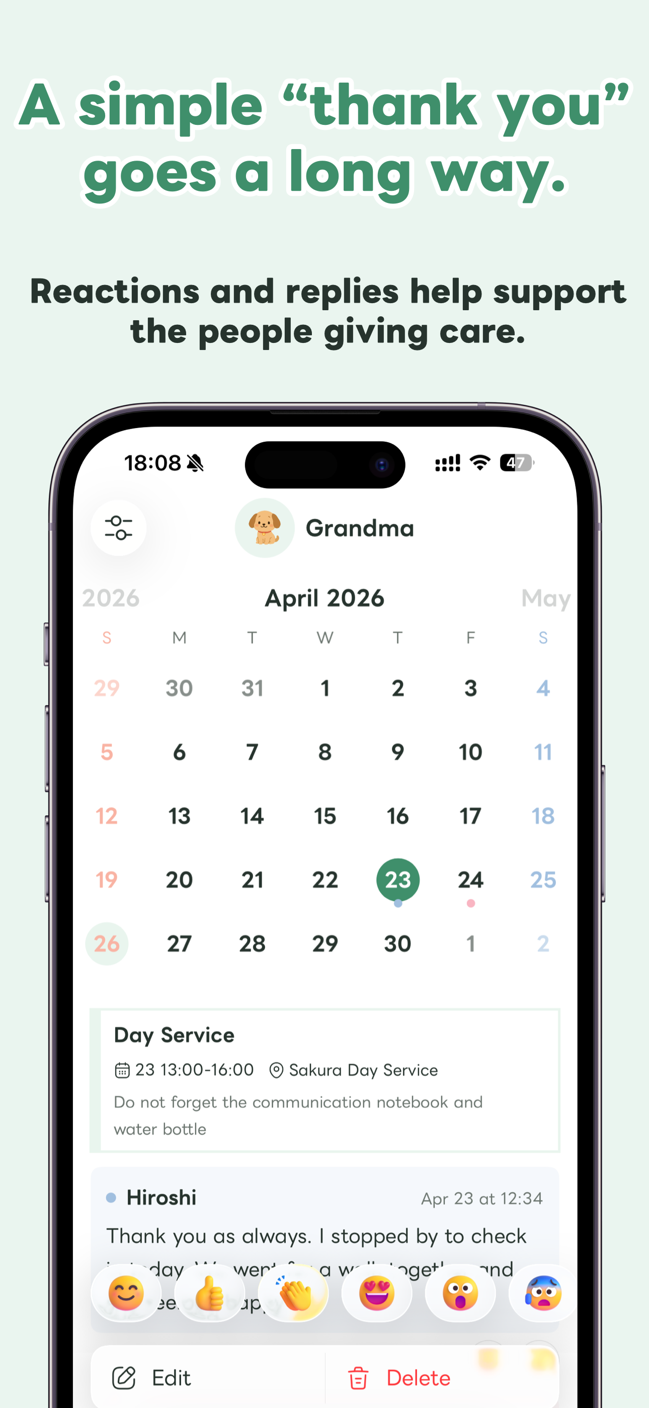 CAREZ: Care log for caregiver